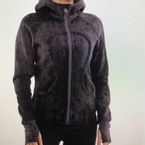 Black snowy owl scuba hoodie size 6